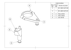 Support d’amortisseur de direction pour Triumph Speed Twin 900 (à partir de 2023)